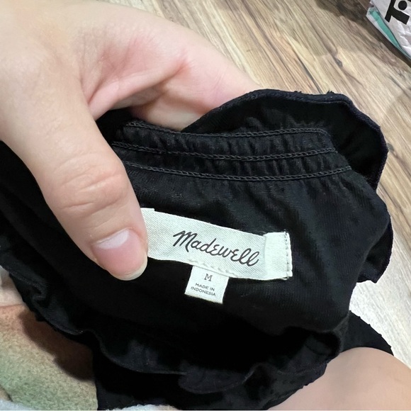 Madewell Clipdot Ruffle Turtleneck Top - Picture 10 of 10